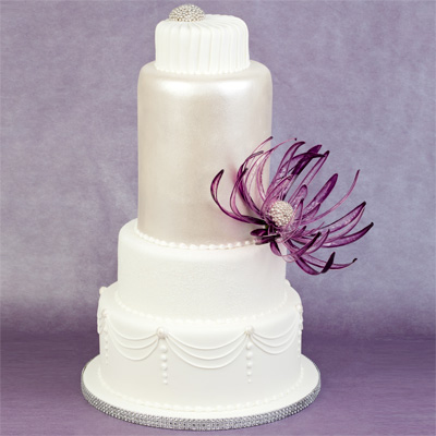 curso tarta de boda con flor de gelatina rosa maria escribano